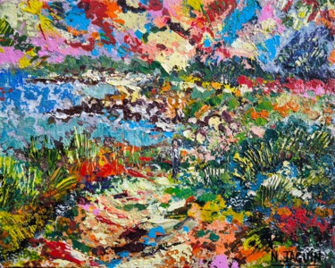 "Morvan" başlıklı Tablo Nathalie Jaguin tarafından, Orijinal sanat, Akrilik Ahşap panel üzerine monte edilmiş