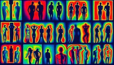 数字艺术 标题为“THERMOGRAPHY 014” 由Karavix, 原创艺术品, AI生成的图像