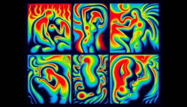 Digital Arts titled "THERMOGRAPHY 016" by Karavix, Original Artwork, AI generated image