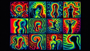 Digital Arts titled "THERMOGRAPHY 019" by Karavix, Original Artwork, AI generated image