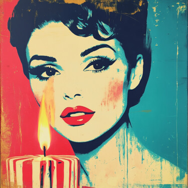 Painting titled "HAPPY BIRTHDAY" by Claudia Sauter (Poptonicart), Original Artwork, Acrylic