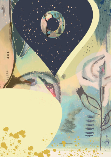 TRUST 1 Digitale Kunst getiteld "TRUST 1" door Karina Praska, Origineel Kunstwerk, Digitale collage