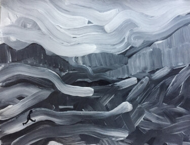 Peinture intitulée "walk in progress/se…" par Fernand Fernandez, Œuvre d'art originale, Acrylique