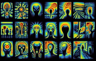 Digital Arts titled "THERMOGRAPHY 033" by Karavix, Original Artwork, AI generated image