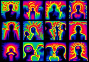 Digital Arts titled "THERMOGRAPHY 036" by Karavix, Original Artwork, AI generated image