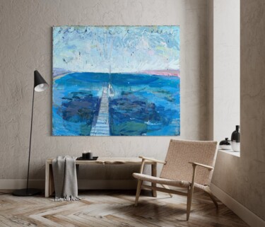 Malerei mit dem Titel "Bird's Eye View" von Darren Jekel, Original-Kunstwerk, Öl