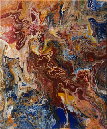 Peinture intitulée "DelSoko 98." par Guy Henri Delvoye (DelSoko), Œuvre d'art originale, Acrylique