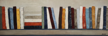 Rythme des mots Schilderij getiteld "Rythme des mots" door Sophie Dumont, Origineel Kunstwerk, Olie Gemonteerd op Frame voor houten brancard