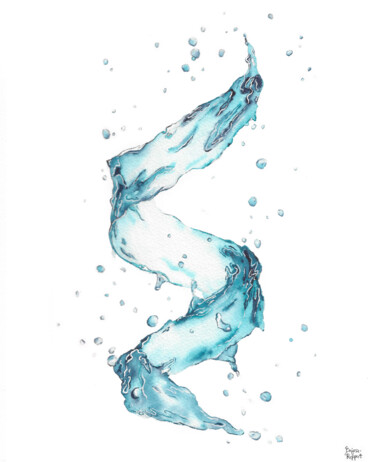 Elixir IV 绘画 标题为“Elixir IV” 由Andrea Bajusz-Ruppert, 原创艺术品, 水彩