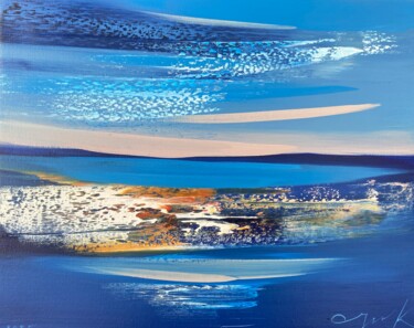 Painting titled "Subjective landscap…" by Katsiaryna Sumarava, Original Artwork, Oil