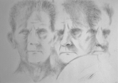 Disegno intitolato "Mio padre" da Rosario Iazzetta, Opera d'arte originale, Grafite
