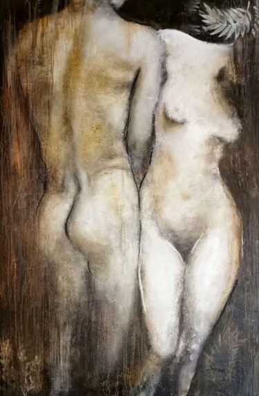 Bleib Peinture intitulée "Bleib" par Eva Vogt, Œuvre d'art originale, Acrylique Monté sur Châssis en bois