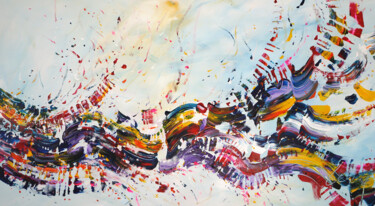 Pittura intitolato "Fragments of a Dream" da Dominique Lenoir, Opera d'arte originale, Acrilico Montato su Telaio per barell…