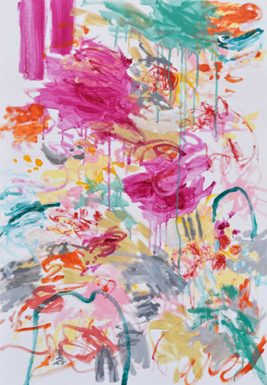 When the Wind Blows Painting titled "When the Wind Blows" by Misako Chida, Original Artwork, Acrylic