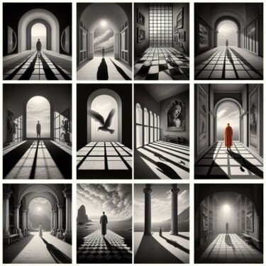 Digital Arts titled "META-SHADOW 008" by Karavix, Original Artwork, AI generated image
