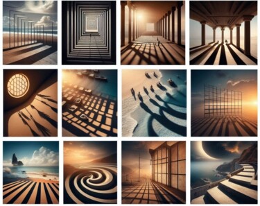 "META-SHADOW 029" başlıklı Dijital Sanat Karavix tarafından, Orijinal sanat, AI tarafından oluşturulan görüntü