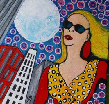 Ζωγραφική με τίτλο "Femme 2, Inspiratio…" από Brigi'Art, Αυθεντικά έργα τέχνης, Ακρυλικό Τοποθετήθηκε στο Ξύλινο φορείο σκελ…