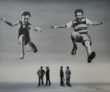 Peinture intitulée "young wild and free" par André Figueiredo Batista, Œuvre d'art originale, Acrylique Monté sur Châssis en…