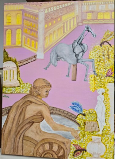 Schilderij getiteld "Versailles 2024" door Chrysanthou, Origineel Kunstwerk, Olie Gemonteerd op Frame voor houten brancard