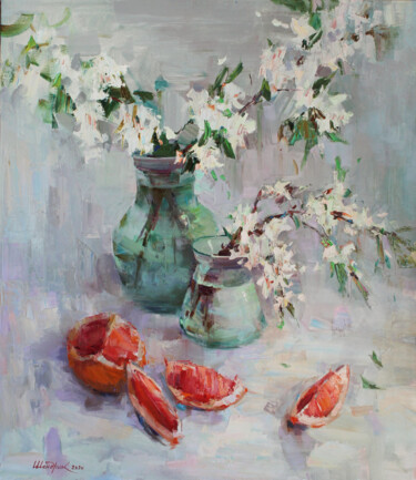 绘画 标题为“Still life with gra…” 由Tetiana Shendryk, 原创艺术品, 油
