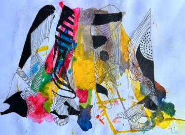Sans titre 122 Painting titled "Sans titre 122" by Michel Teulé, Original Artwork, Ink