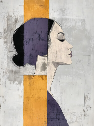Arts numériques intitulée "Portrait" par Yiom, Œuvre d'art originale, Peinture numérique