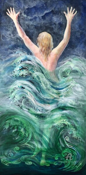 Peinture intitulée "Halia 2" par Jacqueline Klocke, Œuvre d'art originale, Acrylique Monté sur Châssis en bois