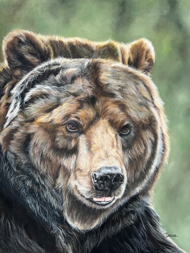 Schilderij getiteld "Ewa" door Caroline De Danne, Origineel Kunstwerk, Pastel