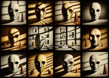 Digital Arts titled "MASK 018" by Karavix, Original Artwork, AI generated image