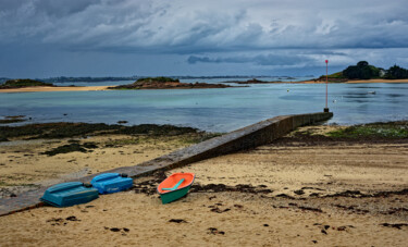 Carantec Pors a Callot les prames. Photographie intitulée "Carantec Pors a Cal…" par Thierry Martin, Œuvre d'art originale, Photographie numérique