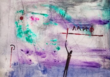 "Curious dark spirit…" başlıklı Tablo Milto Sideris tarafından, Orijinal sanat, Akrilik