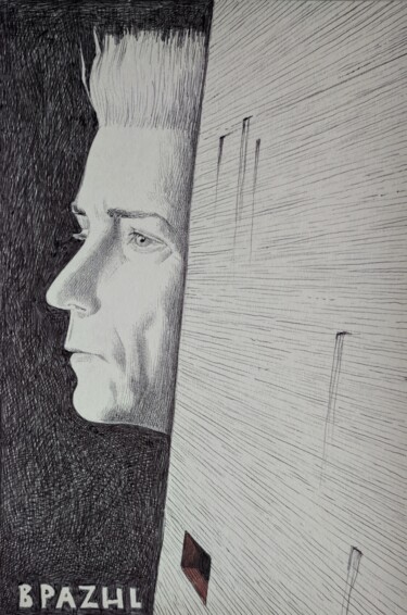 Disegno intitolato "Tonn" da Milto Sideris, Opera d'arte originale, Biro