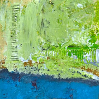 Murmures des terres englouties Painting titled "Murmures des terres…" by Michel Teulé, Original Artwork, Acrylic