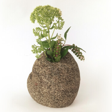 Γλυπτική με τίτλο "Art Vase "Paleolith…" από Ilya Nefodin, Αυθεντικά έργα τέχνης, Πέτρα