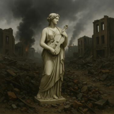 数字艺术 标题为“Elegy in Marble” 由Alberto Capitani, 原创艺术品, AI生成的图像