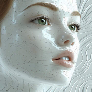 Portrait . Digital Portrait 数字艺术 标题为“Portrait . Digital…” 由Efema, 原创艺术品, AI生成的图像