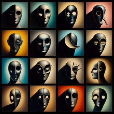 Digital Arts titled "MASK 023" by Karavix, Original Artwork, AI generated image