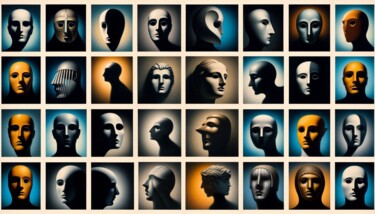 Digital Arts titled "MASK 029" by Karavix, Original Artwork, AI generated image