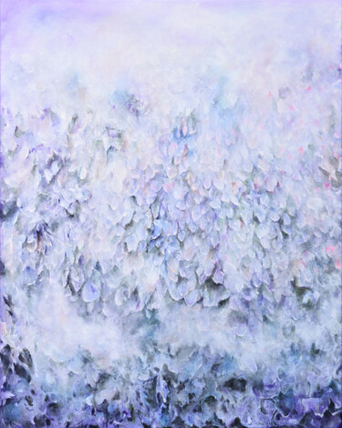 绘画 标题为“Lavender Hush” 由Jason Zahra, 原创艺术品, 丙烯 安装在木质担架架上
