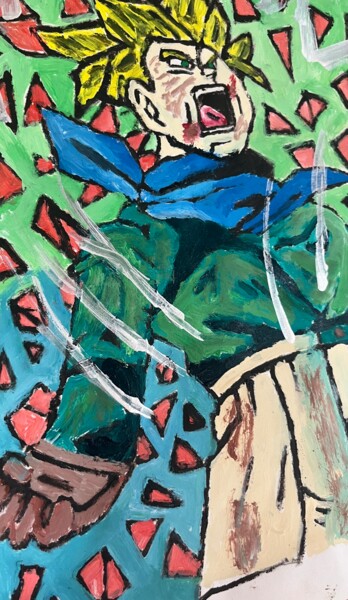 绘画 标题为“Trunks going super…” 由Nick Feurer, 原创艺术品, 丙烯