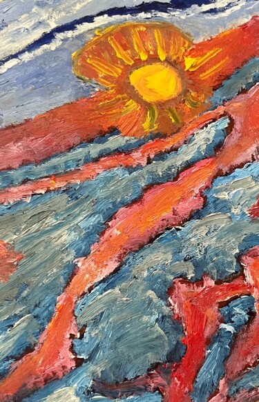 "beach in morning su…" başlıklı Tablo Nick Feurer tarafından, Orijinal sanat, Akrilik
