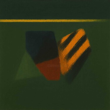 Painting titled "Équilibre latent" by Ds 26, Original Artwork, Acrylic