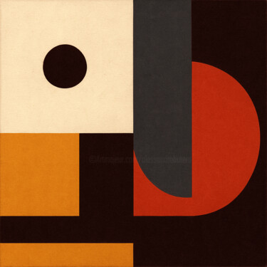 Digital Arts titled "Bold Geometry" by Alessandro Butera, Original Artwork, Digital Painting