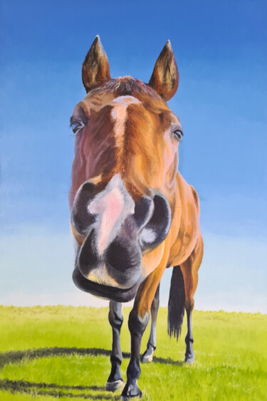 Painting titled "WAYLA - What are yo…" by Tomsi, Original Artwork, Oil Mounted on Wood Stretcher frame