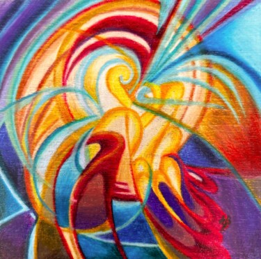Painting titled "Pelote #27" by Anne Brigaud, Original Artwork, Pencil
