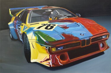«Bmw m1» Schilderij getiteld "«Bmw m1»" door Ivan Garbuzov, Origineel Kunstwerk, Olie