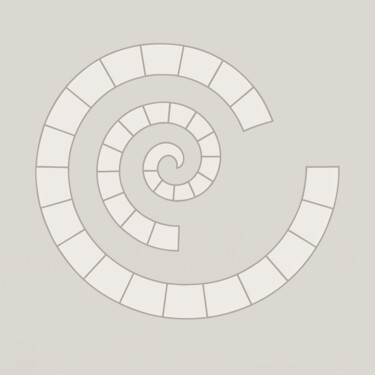 Arte digitale intitolato "Escaping Spiral" da Alberto Capitani, Opera d'arte originale, Immagine generata dall'IA
