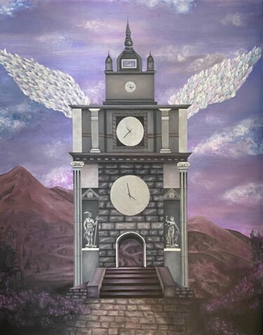 The Passing - Original painting handmade, acrylic on canvas 绘画 标题为“The Passing - Origi…” 由Francesca Dei, 原创艺术品, 丙烯 安装在木质担架架上