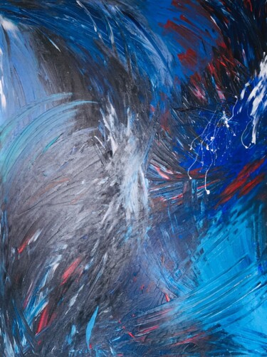 Painting titled "Improvisation 86" by Lino Luis García Espinosa, Original Artwork, Acrylic
