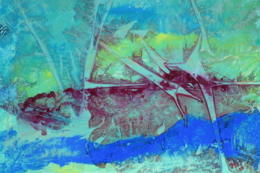 Painting titled "Riverside" by Petr Stovbur, Original Artwork, Acrylic